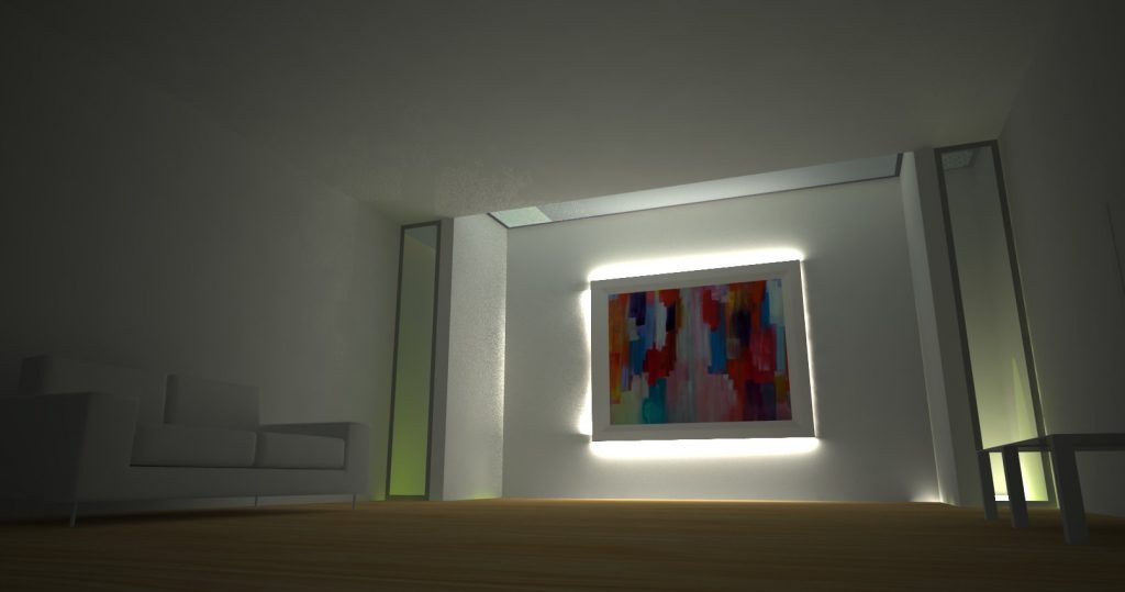 Internal Night Time Render of Basement at Ingelthorpe Street.