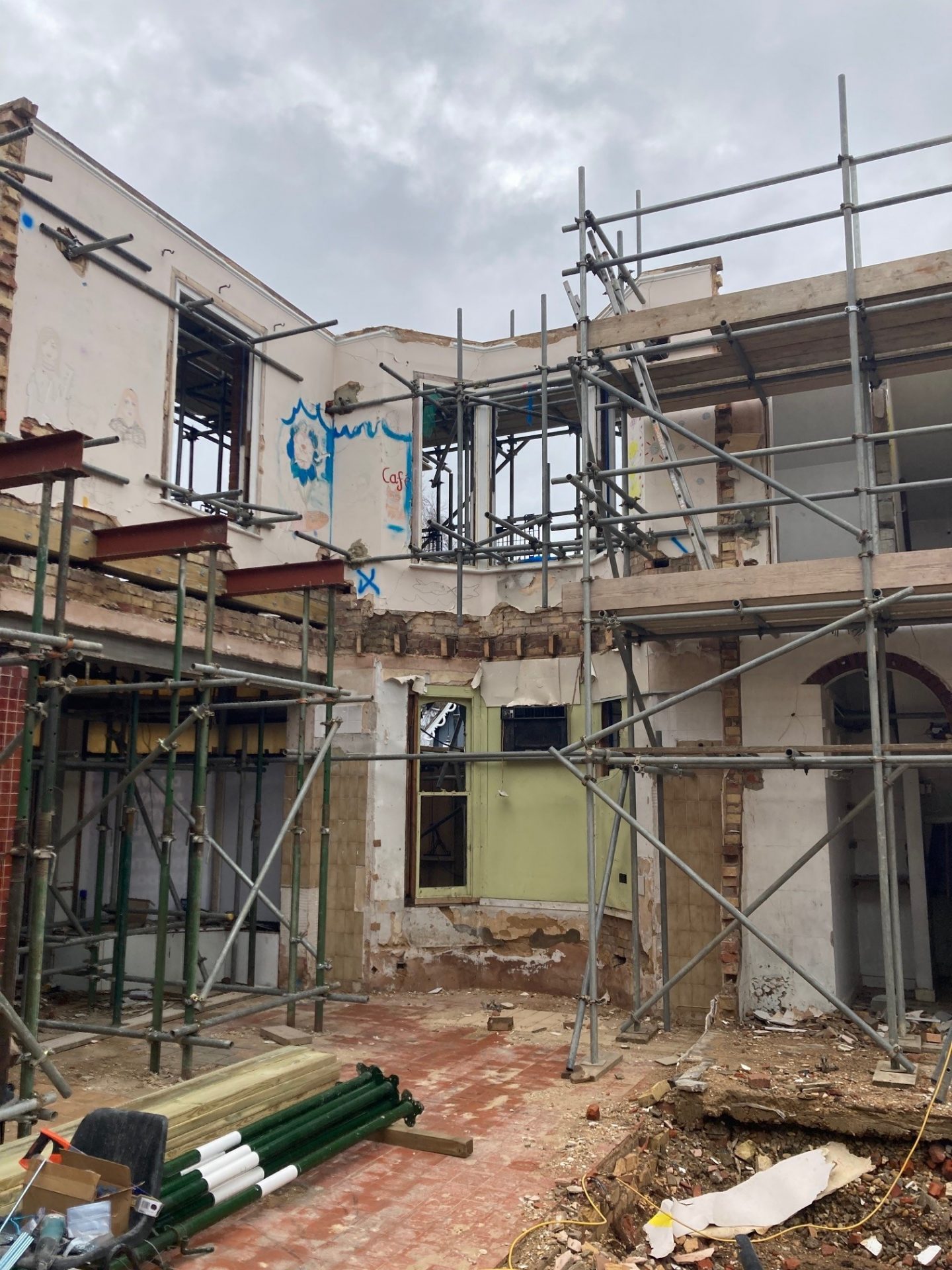 A site progress image of a projects in Colchester