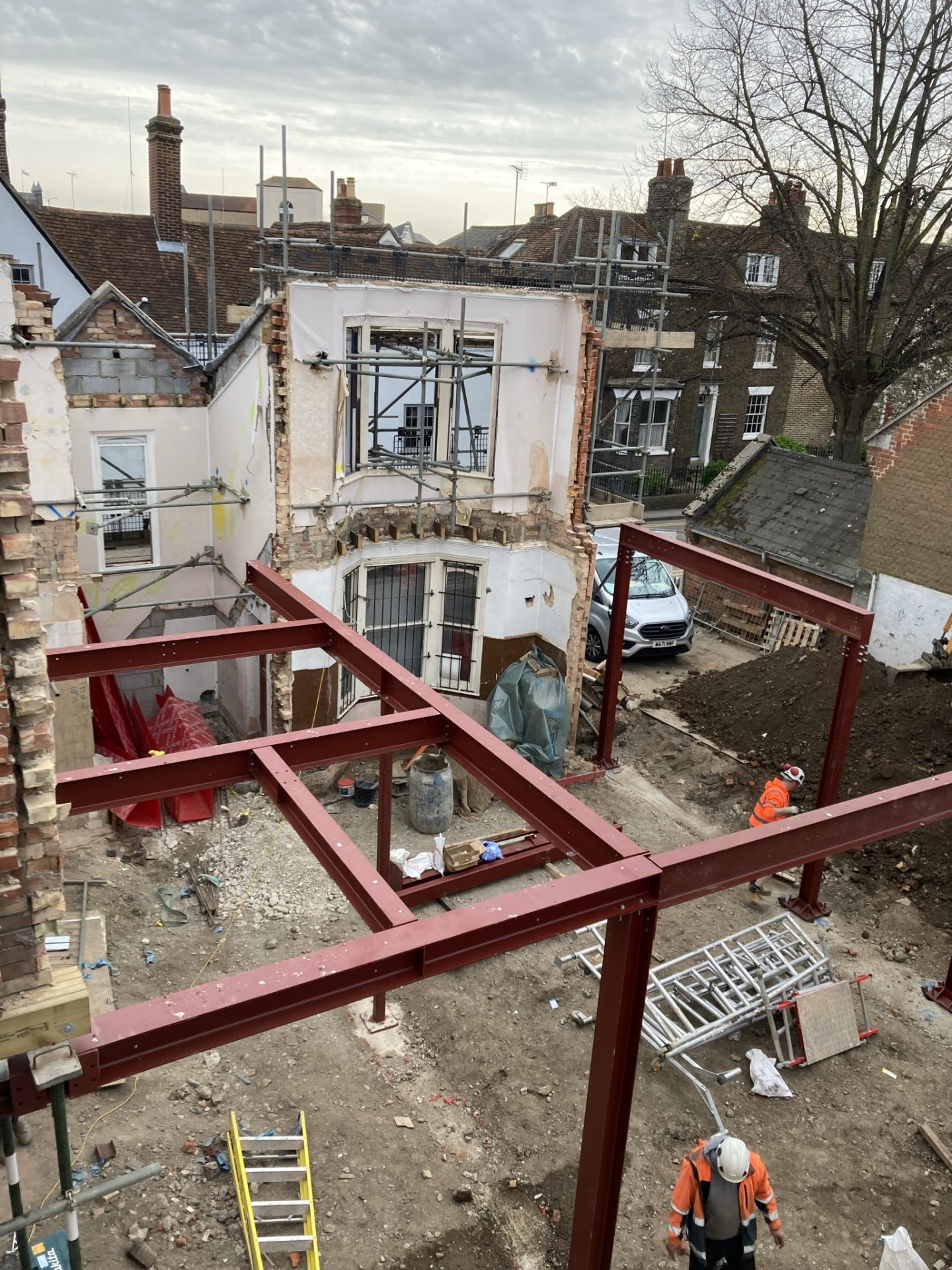 A site progress image of a projects in Colchester