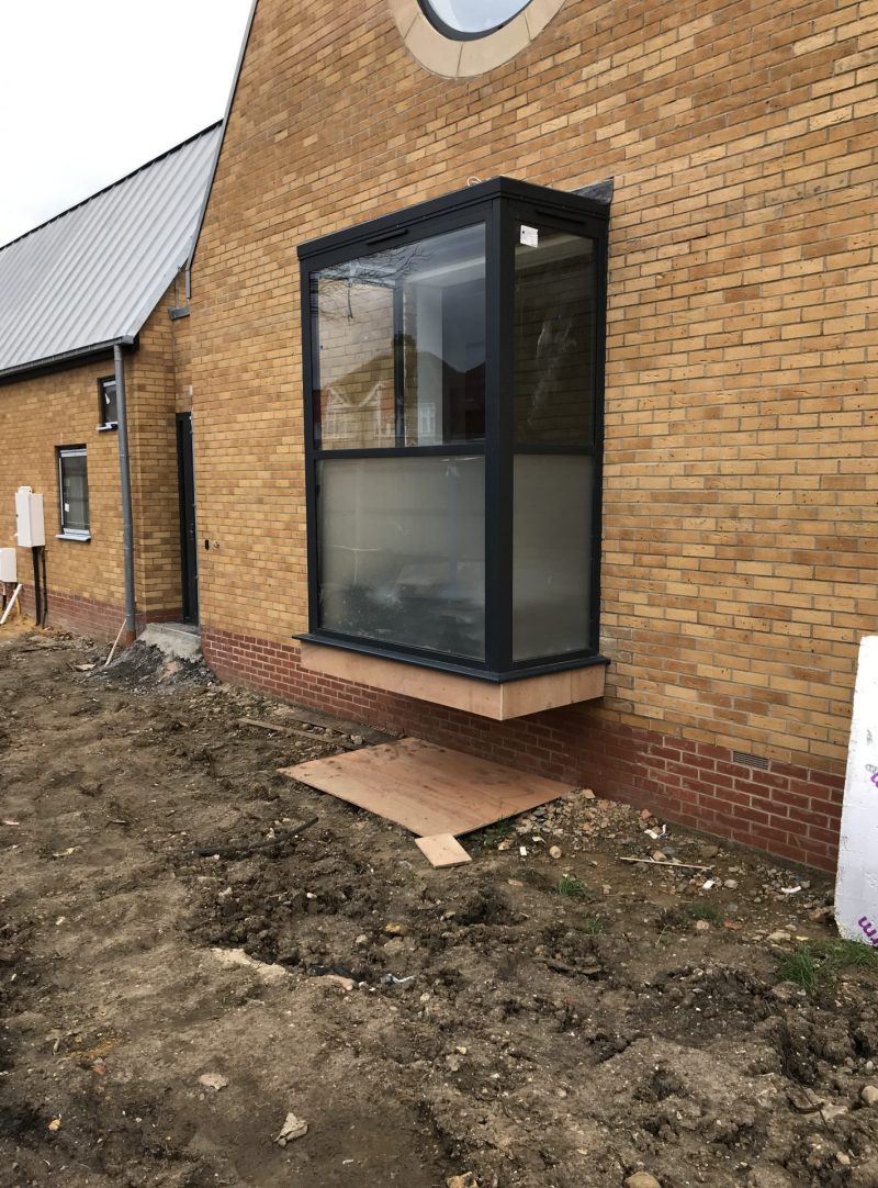 A site construction photograph of a community project in Greenwich