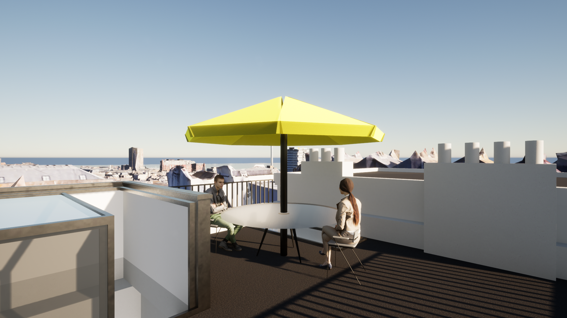 Image6 an image showing a 3D model of a roof terrace project in Brighton