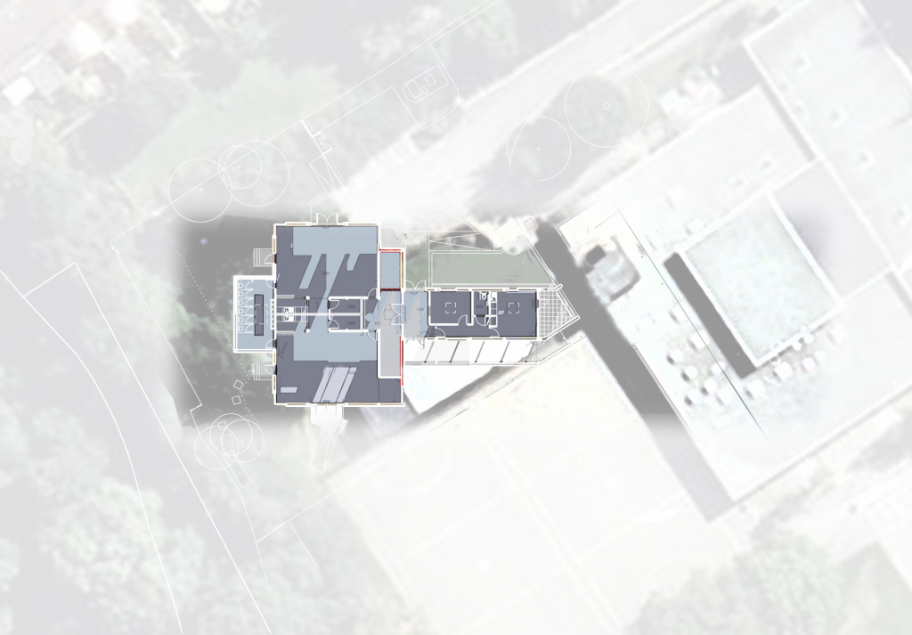 2D rendered image showing floor plan of sustainable school project