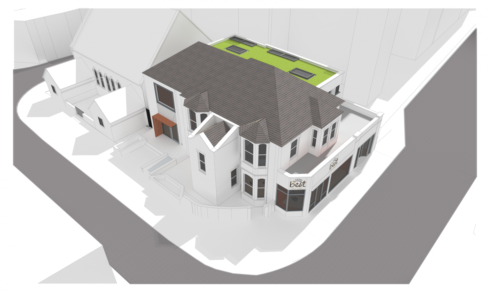 3D mage showing community centre proposal