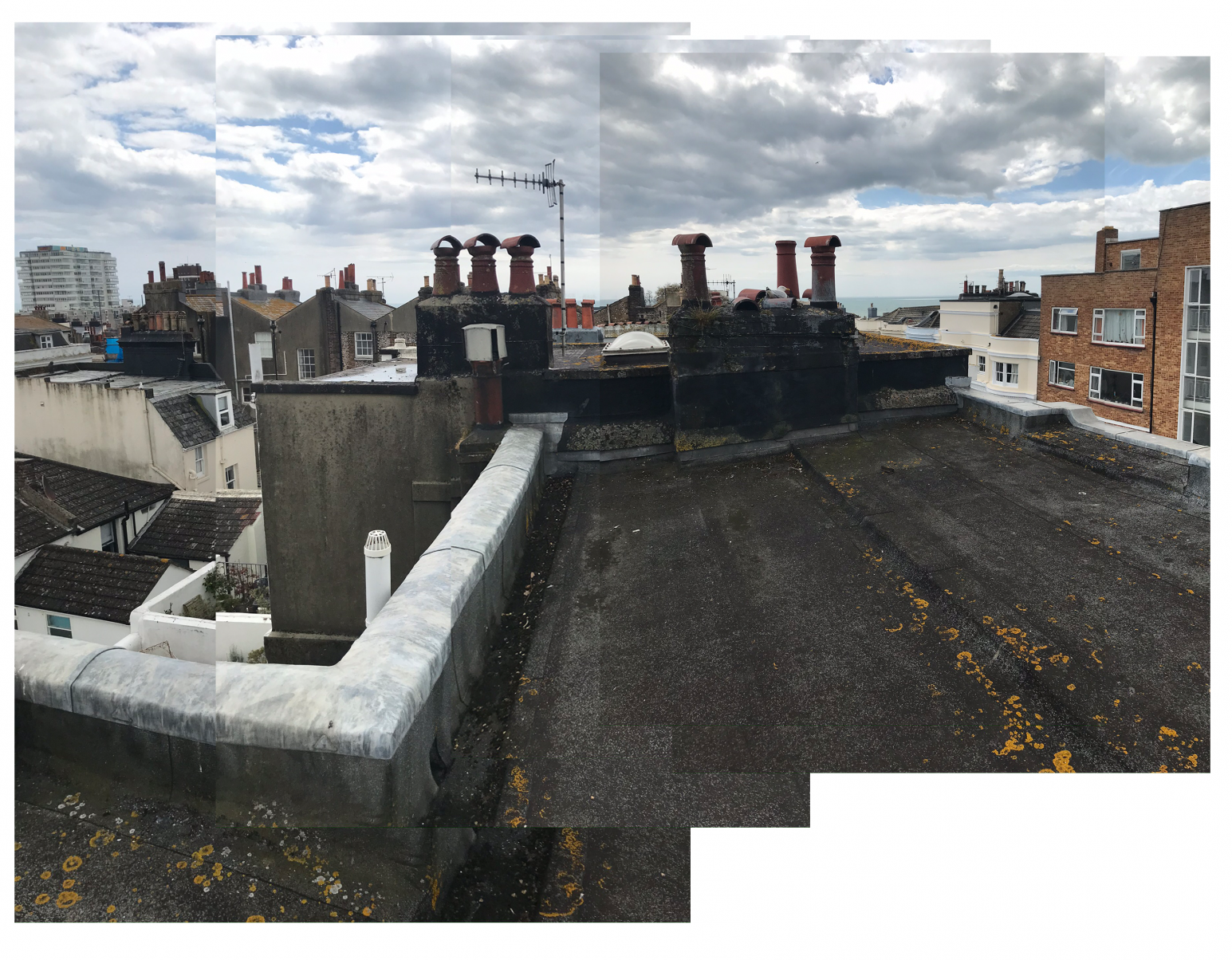 Image showing a photo taken on a rooftop of a residential project in Brighton