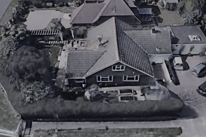 aerial view existing
