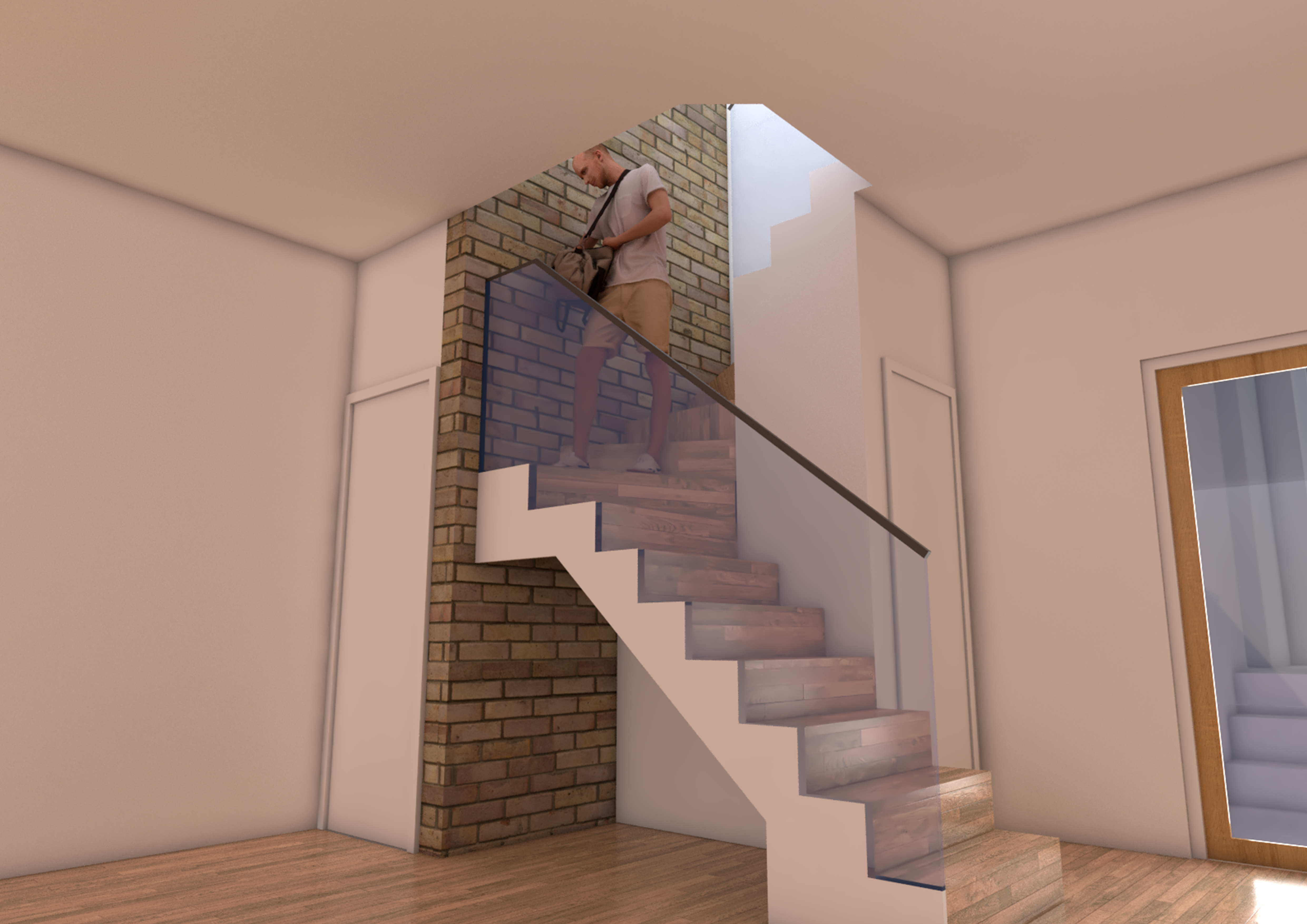 Basement Design An image showing a render of a residential project in London
