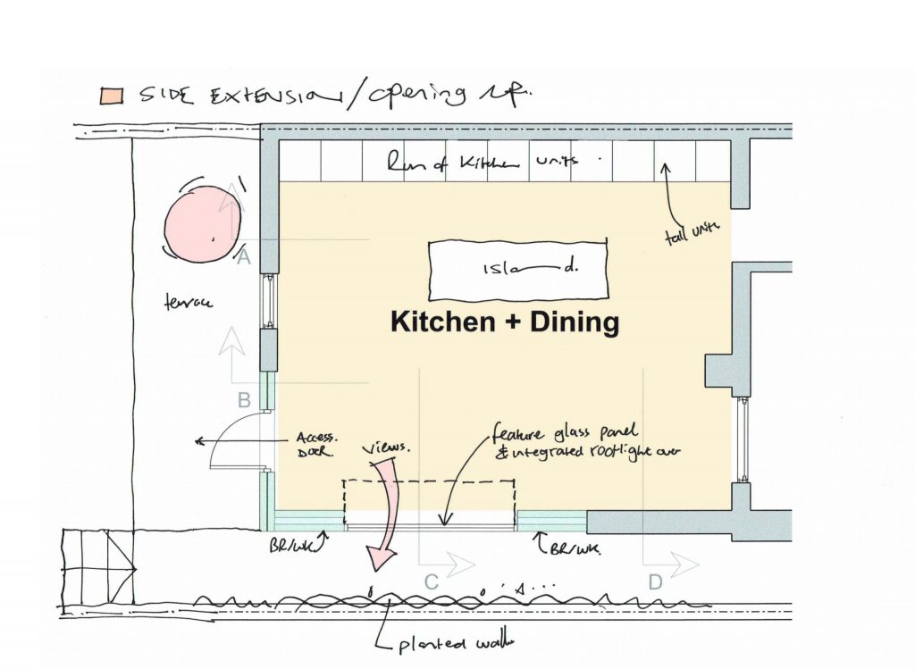 kitchen and dining extension rugby road