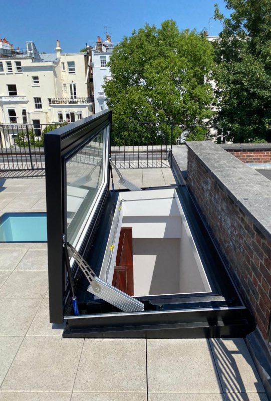 Woodsford Sq image 1 roof terrace roof light roof design