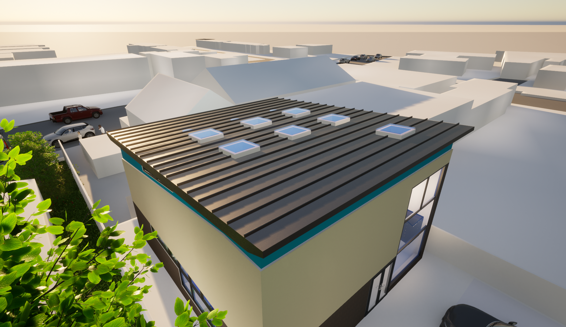 Image11 image showing a 3D model of a proposal for a community centre