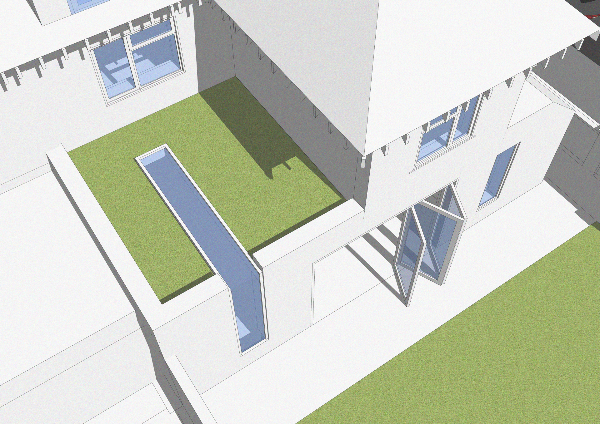 An image showing a 3D model of an infill project in Hove