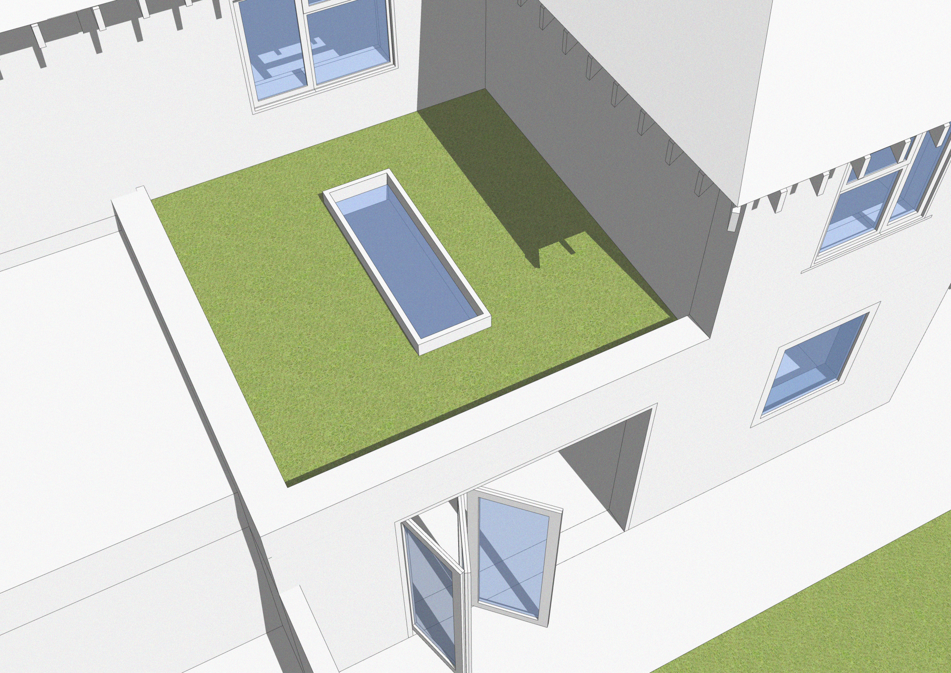 An image showing a 3D model of an infill project in Hove