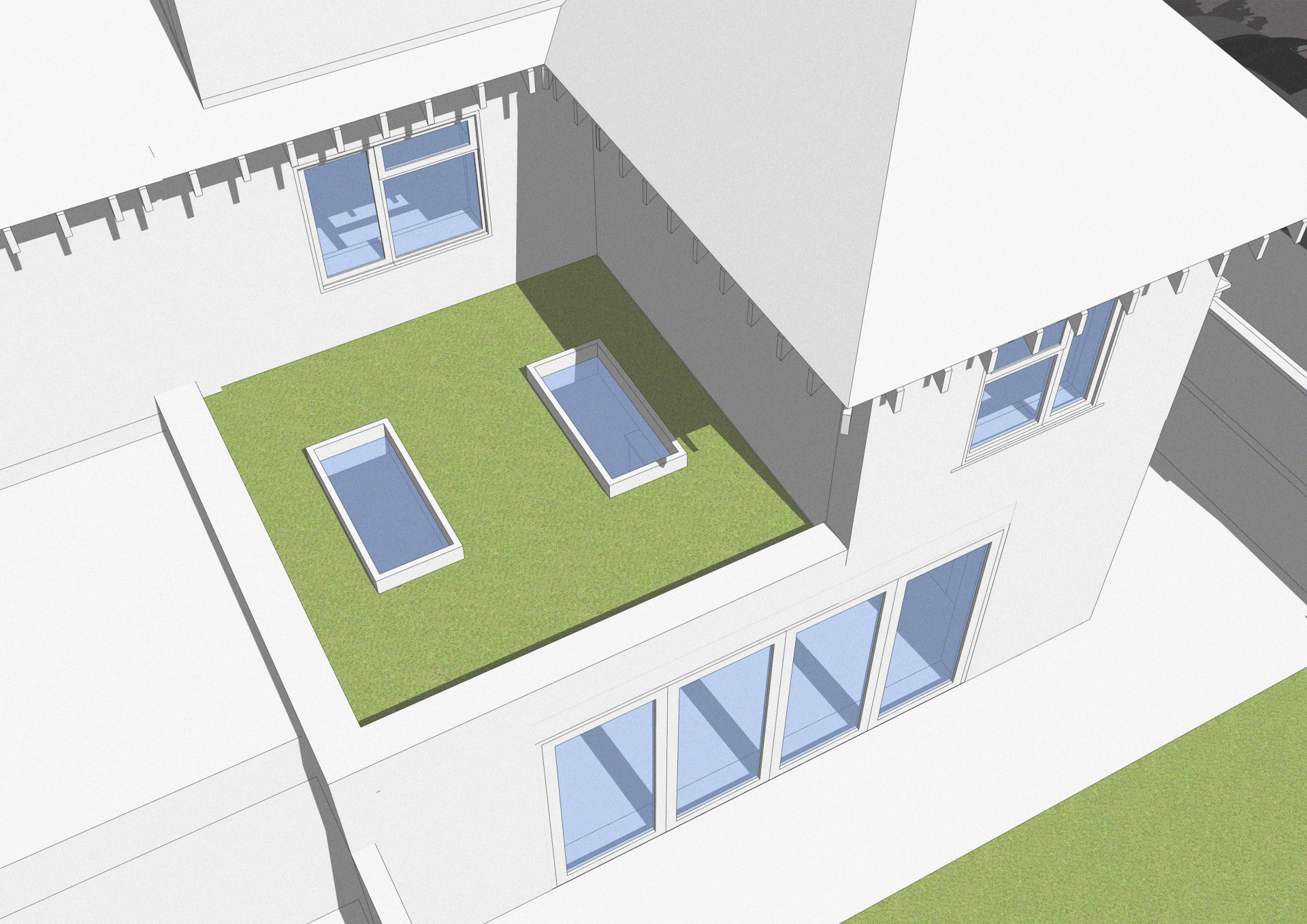 An image showing a 3D model of an infill project in Hove