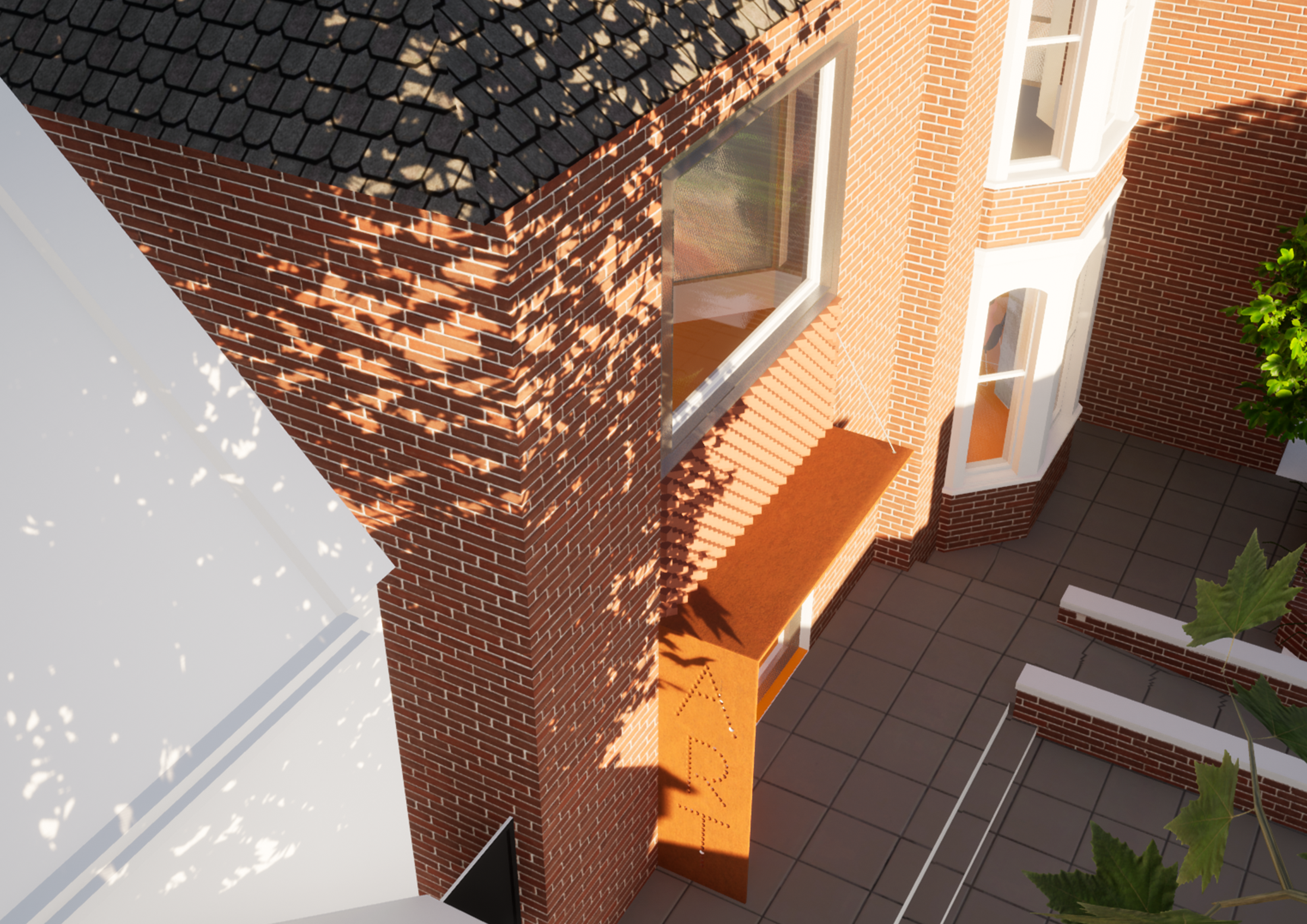 Proposal 01 A 3D view of a community centre project in Colchester