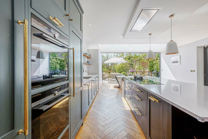 Ealing Extesnion This image shows an internal view taken in a kitchen of an extension project in Ealing
