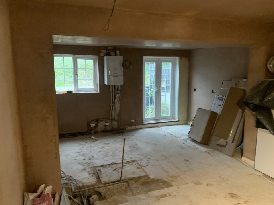 On site photograph of a project in Brighton